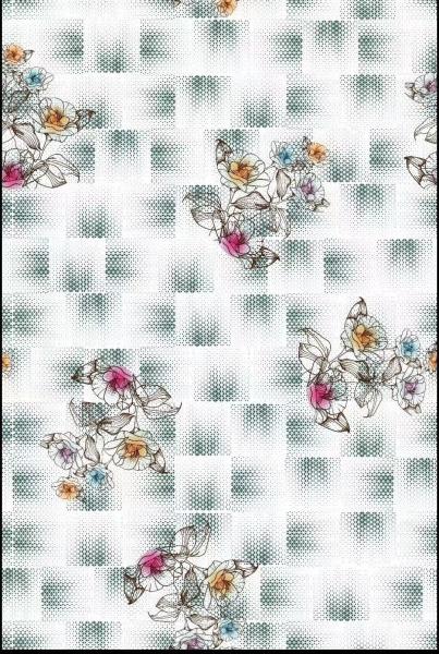 Recycled Customized Polyester Floral Digital Print Silky Satin Fabric for Women's Clothing Dresses Bags Curtain