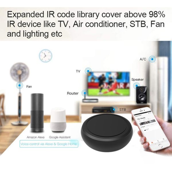 Tuya Smart Home Universal Remote Control Switch, DC 5V Relay Wifi IR RF, Tuya/Smartlife Compatible