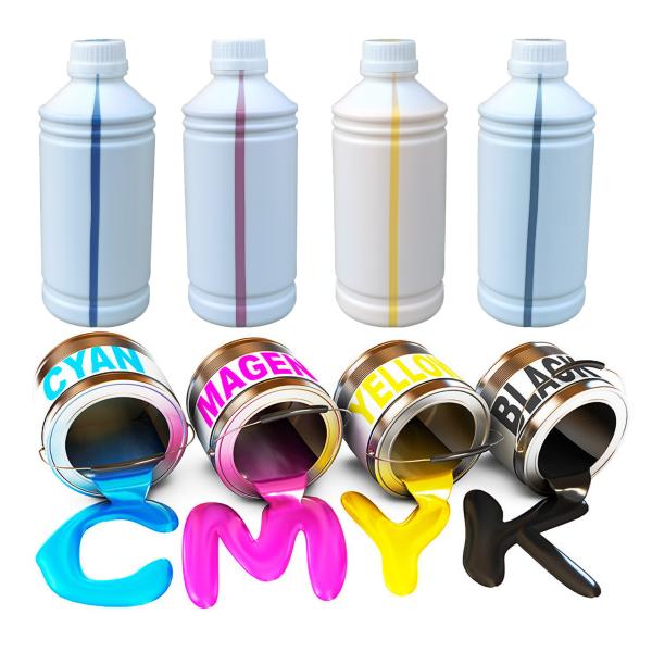 DTF Printer Ink 1000ML For Professional Dtf Printer With C/M/Y/K/W Color