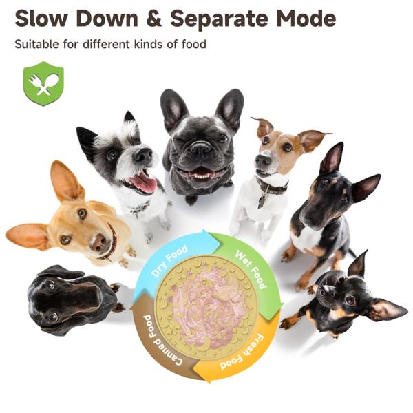 Custom New Maze Design Outward Fun Dogs Food Licking Puzzle Bowls Silicone BPA free Pet Slow Feeder Dog Bowl Plate