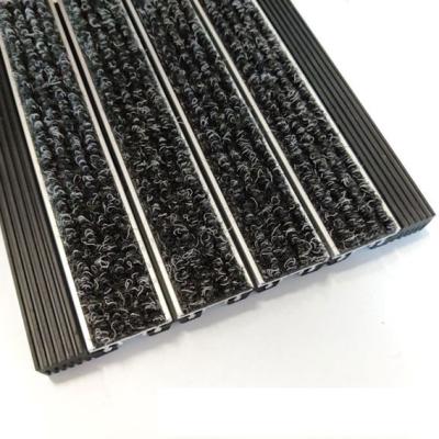 Hotel Lobby Aluminum Entrance Mats Wear Resistance 18 Mm Depth