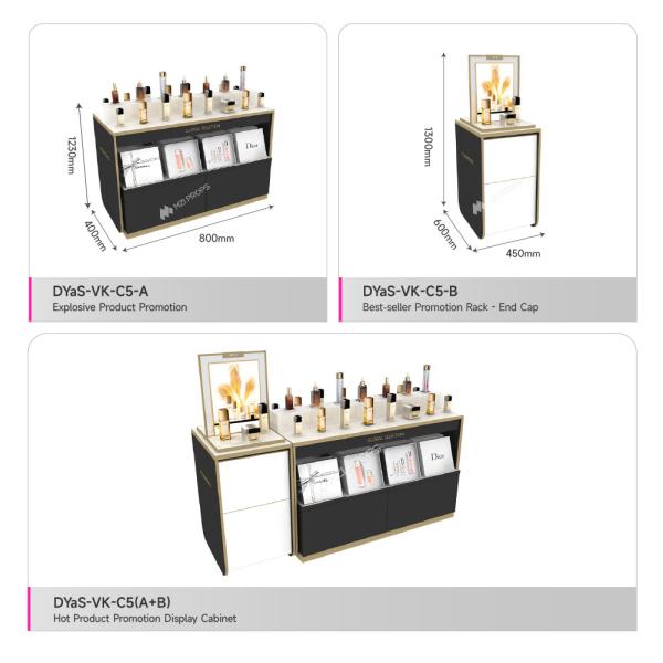 Cosmetic Store Display Stands Professional Custom Cosmetic Display showcase for Beauty and Perfume Store Design