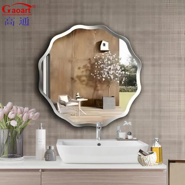 Tamanho personalizado Corredor de vidro de comprimento completo Salão de beleza Banheiro Maquiagem Mobiliário Casa de banho Decoração com luz