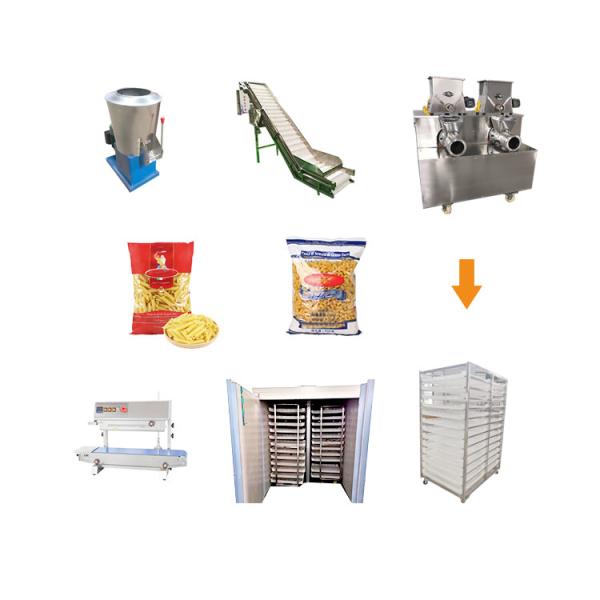 Automatic short cut pasta macaroni elbow fusilli shell food production line