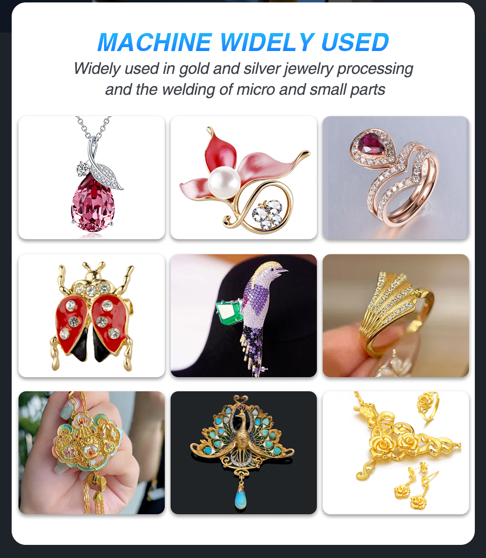 200W Jewelry Laser Welding Machine YAG Pulse Laser for Gold Silver Repair with Water Cooling