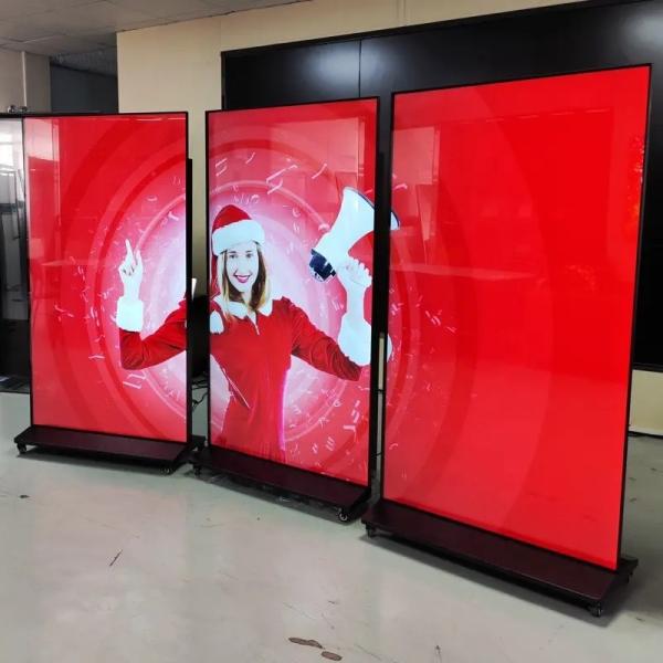 85 75 55 Signage magro interno e exposições da tevê 4k Digitas do Lcd da moldura reduzem ultra o vídeo