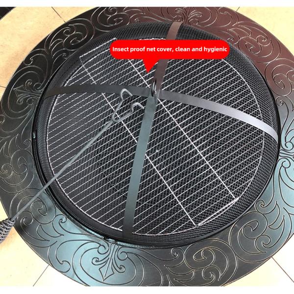 Outdoor Dining Table Patio Barbecues Grain Table And Chair Set For Garden Courtyard