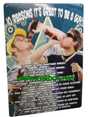 A4 size tin bar sign tin poster metal advertising board for beer promotion