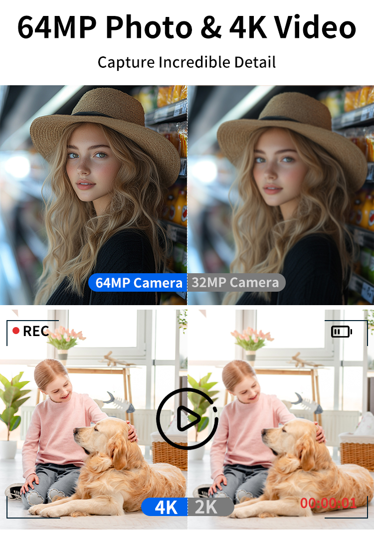 Wholesale Retro CMOS Dual Screen Mirrorless Camera 10x Optical Zoom 4K Video EIS Digital Camera With Compact Design for Beginner
