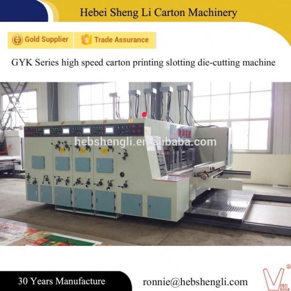 Automatic Flexo Printing And Die Cutting Machine For Corrugated Carton