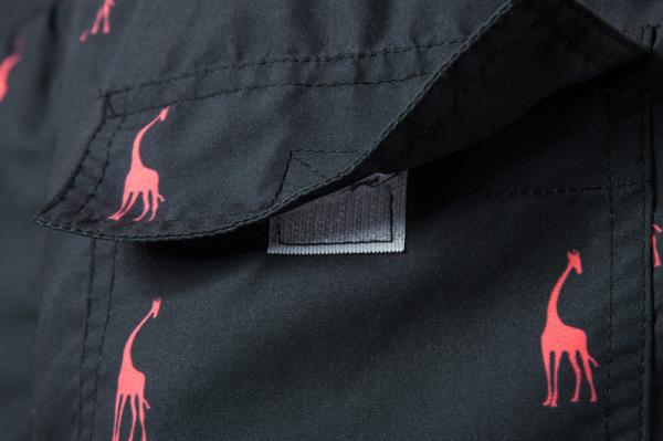 Oem Factory Manufacturer Custom Logo Drawstring Beach Surf Shorts Printed Giraffe Graphic Sleep Pajama Shorts