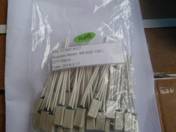 250V 5A Motor Thermal Protector 45℃ - 150℃ With 70mm Cable