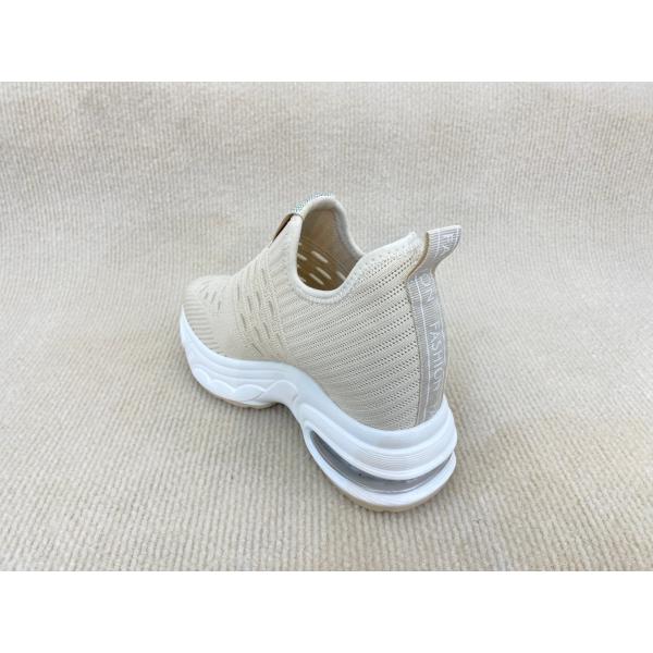 Breathable Platform Loafers Women Heightening Slip On Platform White Loafers