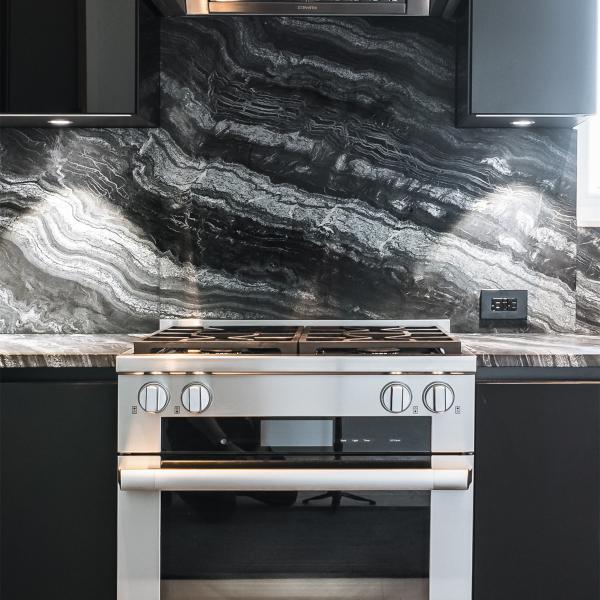 Multipurpose U Shaped Black Wooden Kitchen Cabinet Storage Lacquer Kitchen Furniture For Home