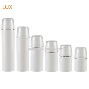 200ml Airless Pump Bottle 49.2mm Clear AS+PP Cosmetic Packaging