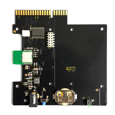 Printed Circuit Board Rohs Compliant & UL Certificated FR-4 PCBA With Solder Mask Color Black 1oz Copper