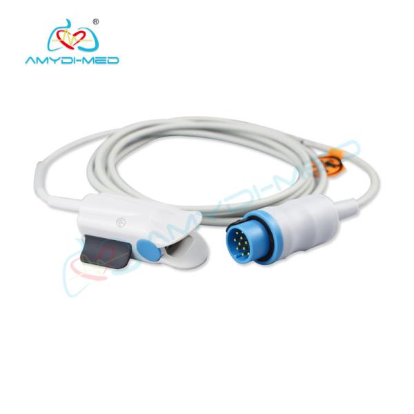 12 Pin Biolight Spo2 Sensor 3 Meter TPU Material With Long Service Life