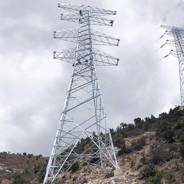A tolerância do vento forte entrelaça a torre de aço do ângulo de Q355 Q255