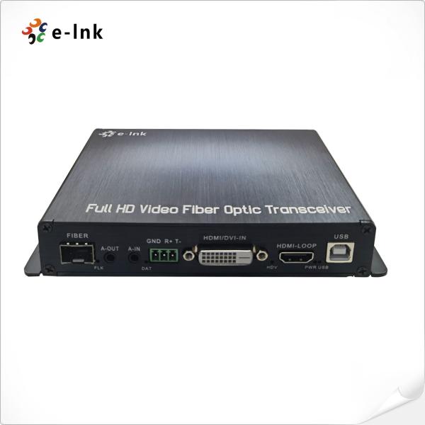 1Ch 1080P DVI + 1Ch USB KVM + 1Ch RS232 + 1Ch Bidi Stereo Audio + 1Ch GPIO over Fiber Extender
