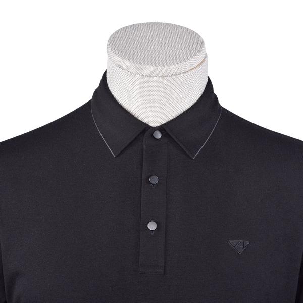 Autumn Long Sleeve Unisex Polo Shirts 100% Cotton OEM ODM Custom Logo Printing