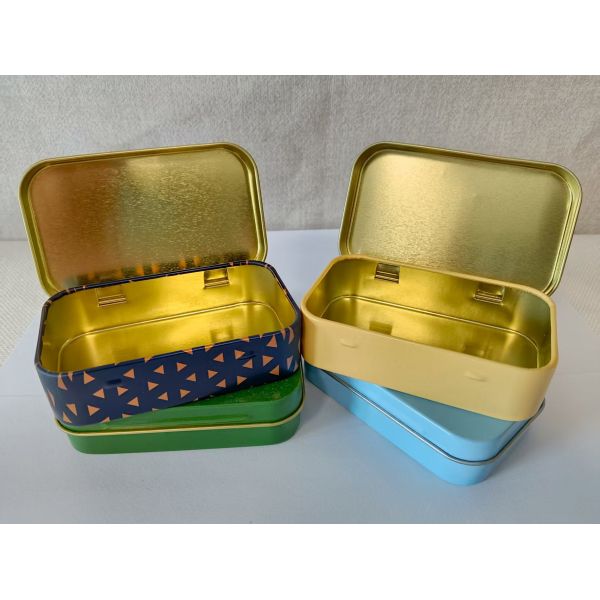 Matte Empty Gift Box Tin Food Grade Vintage Crown Cap Mini Candy Metal Packaging