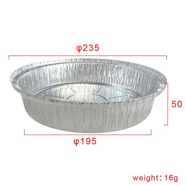 Custom Fast Food Aluminum Foil Food Container Disposable Round Baking Tray Foil Pans