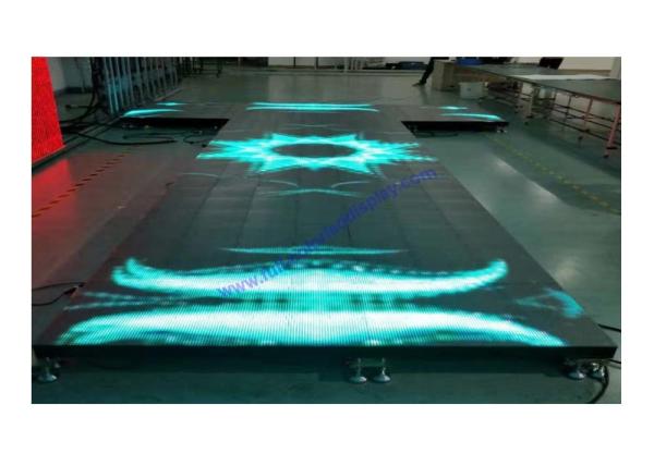 19.2W 4500nits Portable LED Dance Floor 3D Mirror SD Control For Wedding