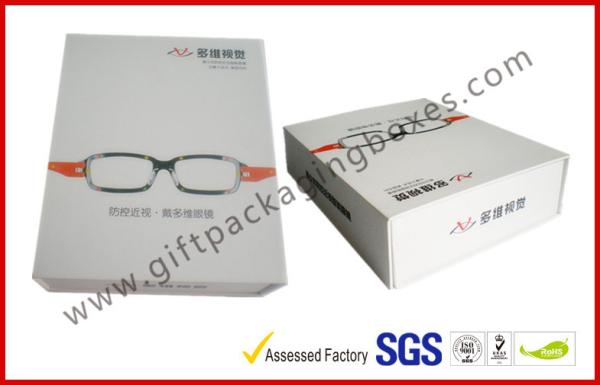 2MM Thickness Greyboard Electronics Packaging for Sun Glasses , Magnetic Flatable Box Packaging
