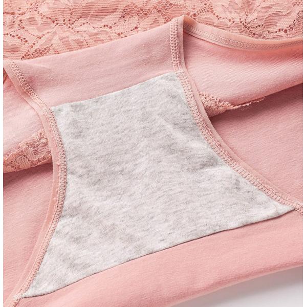 Sexy High Waist Womens Underwears Plus Size Lace Design Cotton Undies Shape-Shaping Panties