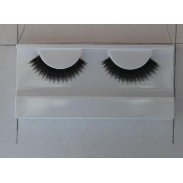 Cils faux faits main doucement synthétiques d'obscurité, cils naturels épais