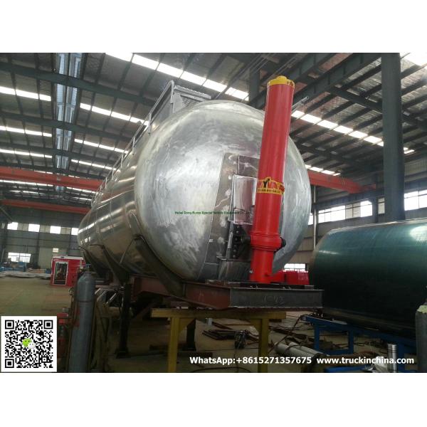 Aluminum Alloy  Wheat Flour Bulk Tanker with Tipping Hydraulic Cylinder (6000USG-10000USG ）whApp:+8615271357675