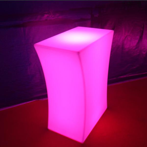 rechargeable illuminated led light up coffee table