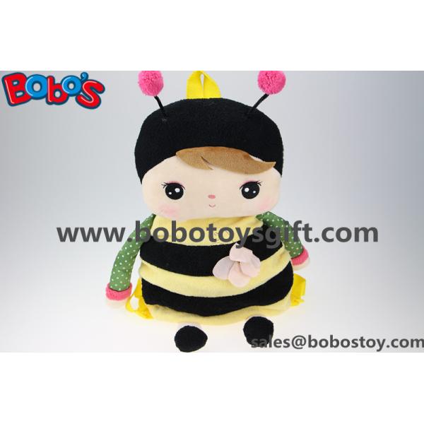 19.6Children's Cartoon Plush Backpack Backpack Bees Modelling for Kindergarten Pupils