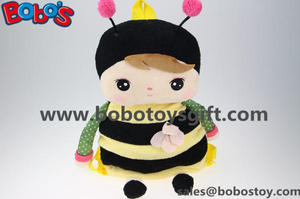 19.6Children's Cartoon Plush Backpack Backpack Bees Modelling for Kindergarten Pupils