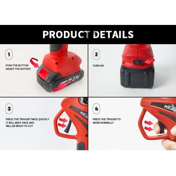 Электрический подрезать режет резец ветви дерева Secateur Pruner 1.2kg бесшнуровой