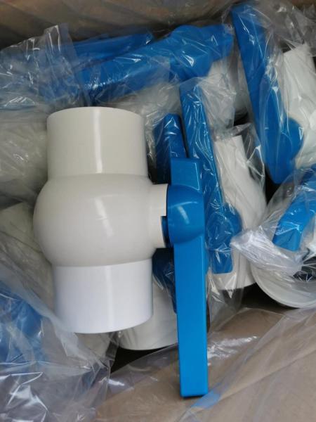 Manual Long Handle 63mm Plastic Valve for Water Supply Sch40 PVC Compact Ball Valve