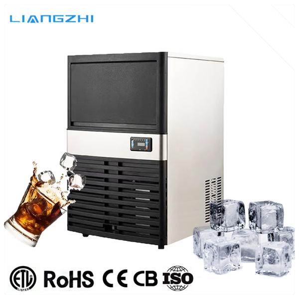 50kg Daily Output LZ-120 Customized Commercial Ice Cube Maker with R404a Refrigerant