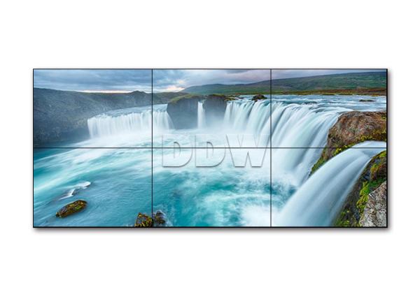 3840 x 2160 3x3 le moniteur visuel de haute résolution poids du commerce YPBPR d'affichage à cristaux liquides du mur 4k signale 3840x2160 500nits DDW-LW550DUN-TKB1