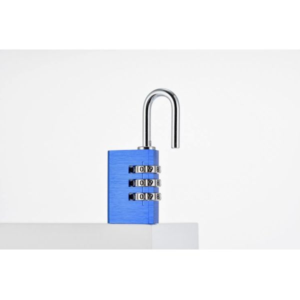 Custom Logo Anti-Theft 3-Digit Password Combination Padlock Gym Use Durable High Safety Solid Aluminum 60mm Model 213 4 Code