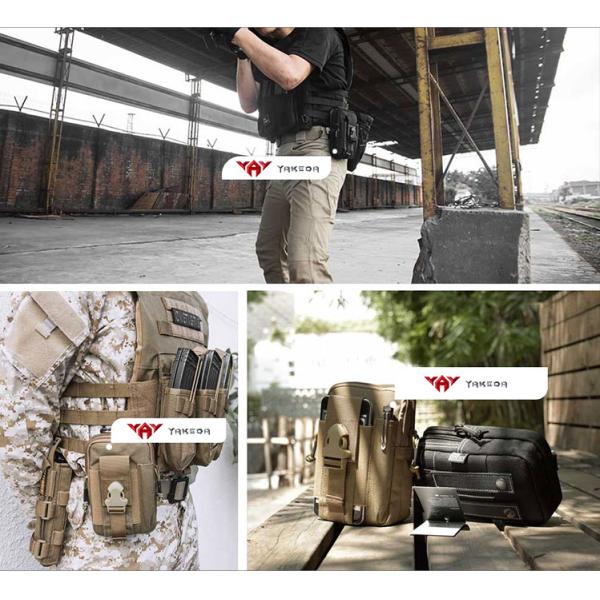 Molle Sport Bag Military Nylon Hiking Belt Pouch Tactical Waist Pack Pocket