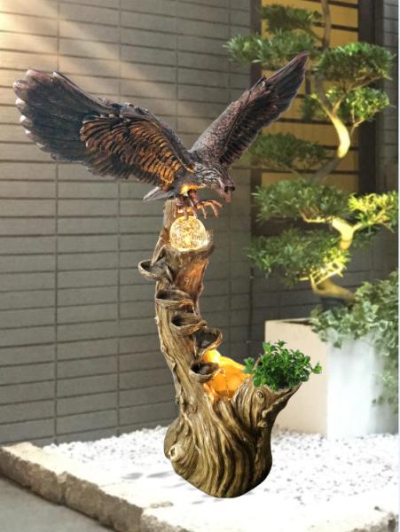 Turning Ball  Eagle Animal Outdoor Water Fountains
