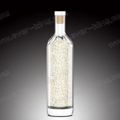 Garrafa de vidro branca do licor das formas diferentes que geia 500ml 1.5L