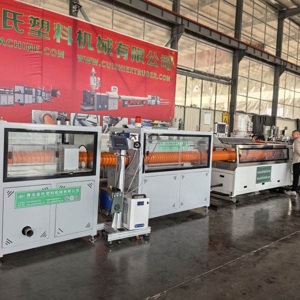 Large Diameter HDPE Spiral Pipe Production Line for Municipal Sewage and Underground Water Drainage