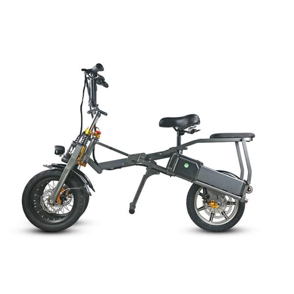 48V 12A 14 Inch Folding Three Wheel Electric Scooter 20-30KM/H