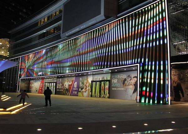 P3.9-7.8 Full Color Transparent LED Screens Outdoor Window Video For Advertising