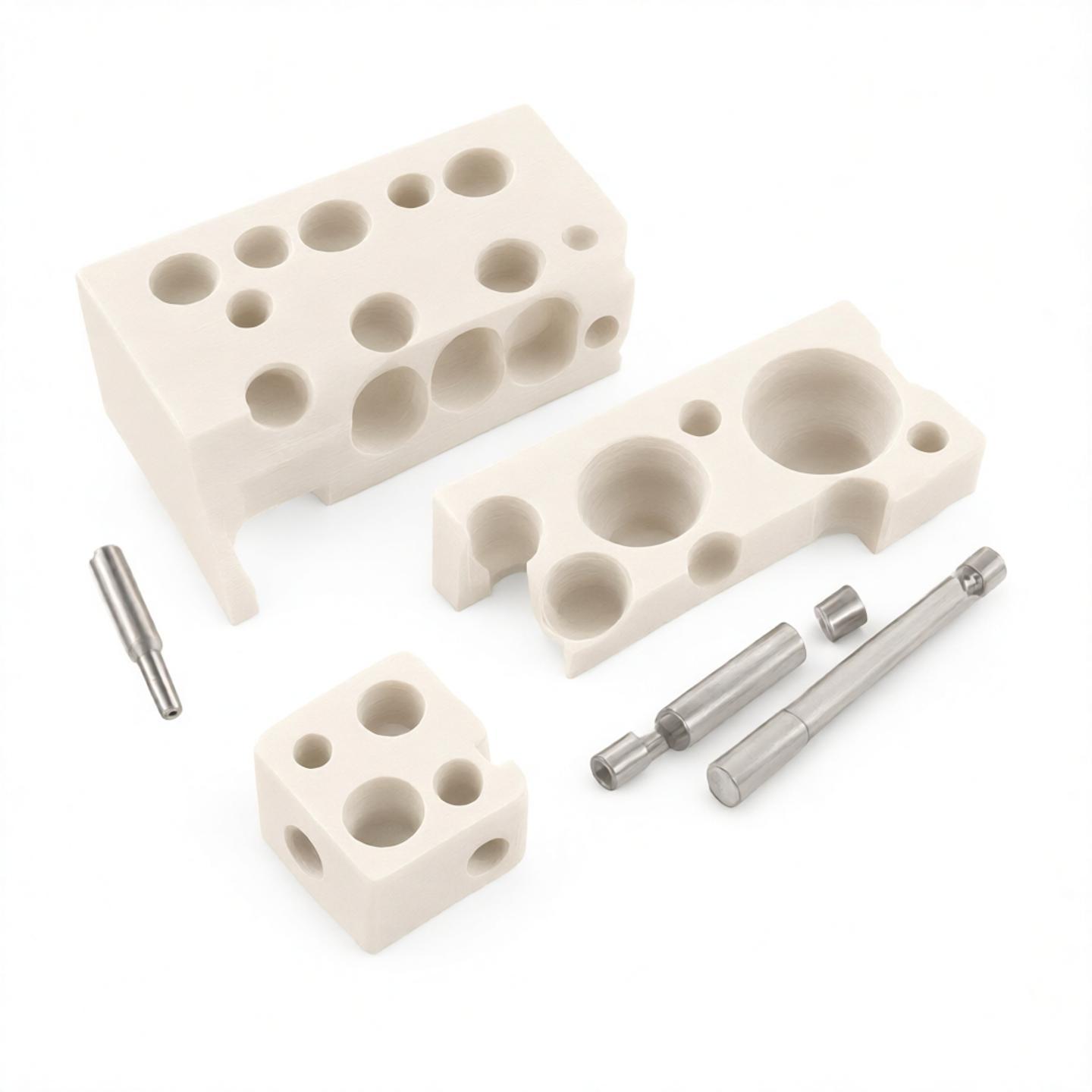 CNC PEEK Pipette Probe Alignment Plate for Clinical Diagnostic Analyzers