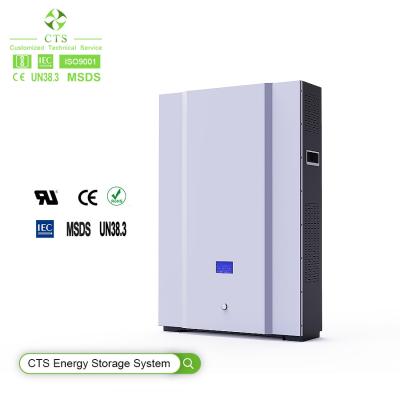 Baterias de lítio 10kwh do armazenamento da montagem da parede do armazenamento da casa 48v 100ah 200ah para solar