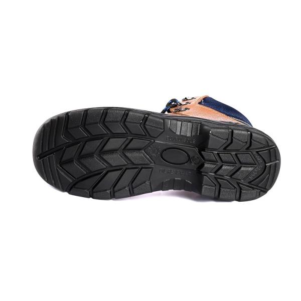 Slip And Abrasion Resistant PU Sole Work Shoes Breathable Mesh Lining for Heavy Duty Safey Boots