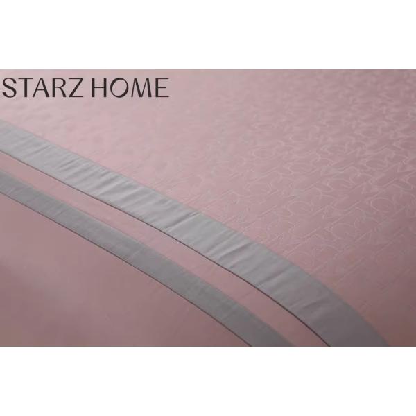 Tejido 100% de algodón 4 piezas ropa de cama ropa de cama con edredón y cubierta de cama