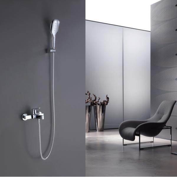 Modern Design Style Shower Faucet Bathroom Shower Set with Exposed B S Faucet Feature